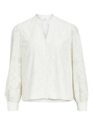 OBJFEODORA MARIKA L/S SHIRT E DIV Cloud Dancer