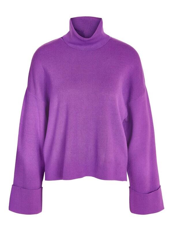 NMCLOE L/S ROLL NECK KNIT Amaranth Purple