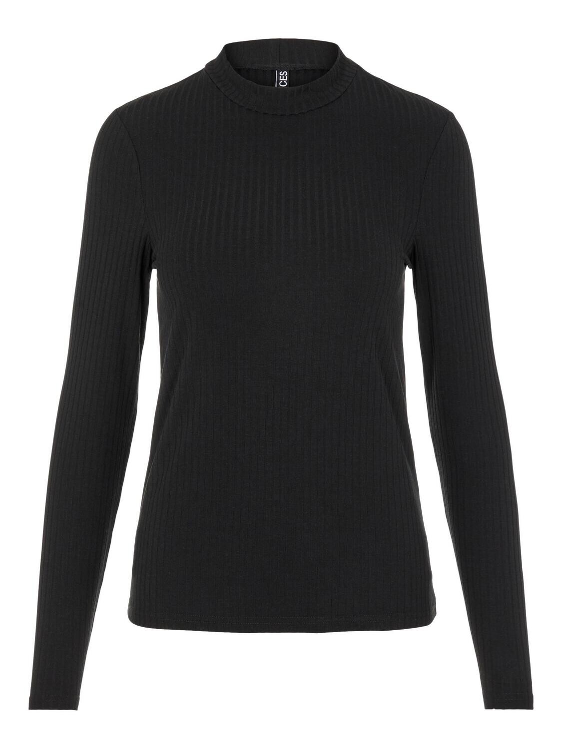 PCKYLIE LS T-NECK TOP NOOS Black