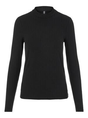 PCKYLIE LS T-NECK TOP NOOS Black