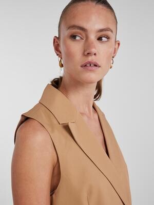 PCTALLY BLAZER VEST NOOS Indian Tan