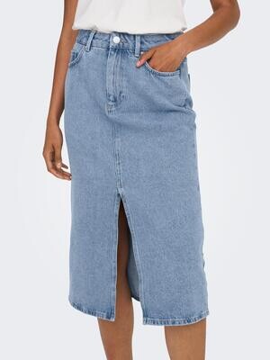 ONLBIANCA MIDI SKIRT DNM REA NOOS Light Blue Denim