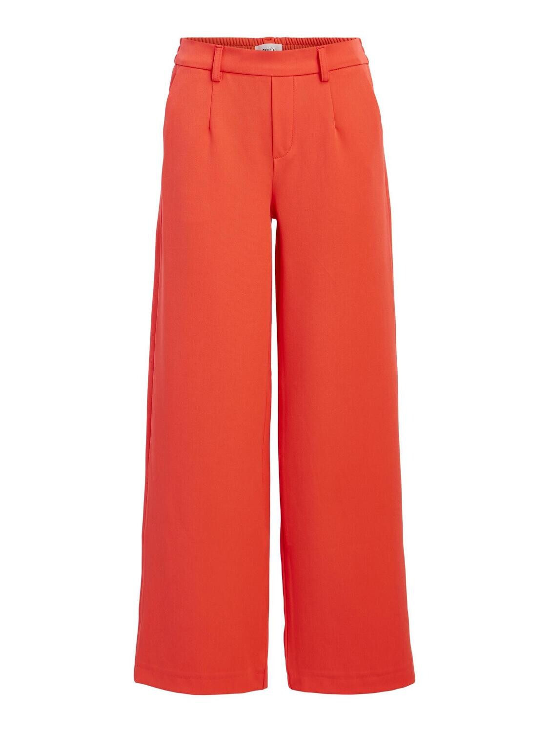OBJLISA WIDE PANT NOOS Hot Coral