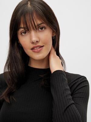 PCKYLIE LS T-NECK TOP NOOS Black