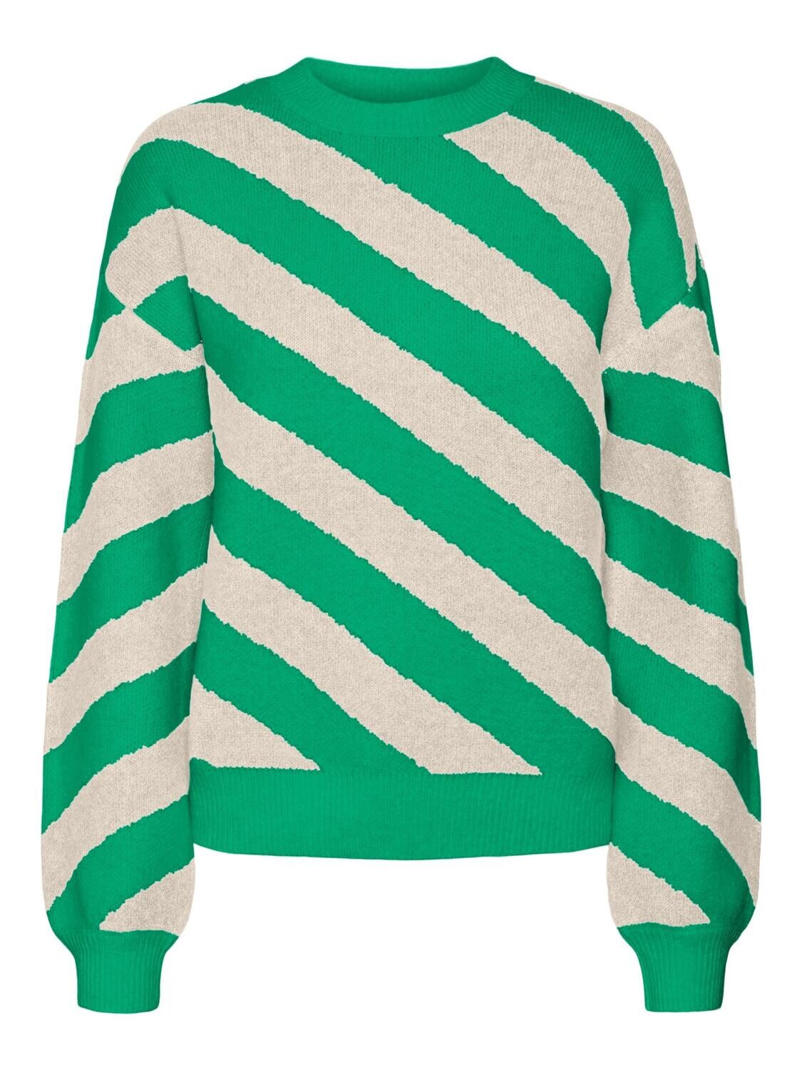 VMLARA LS O-NECK PULLOVER GA BOO Mint/W. BIRCH