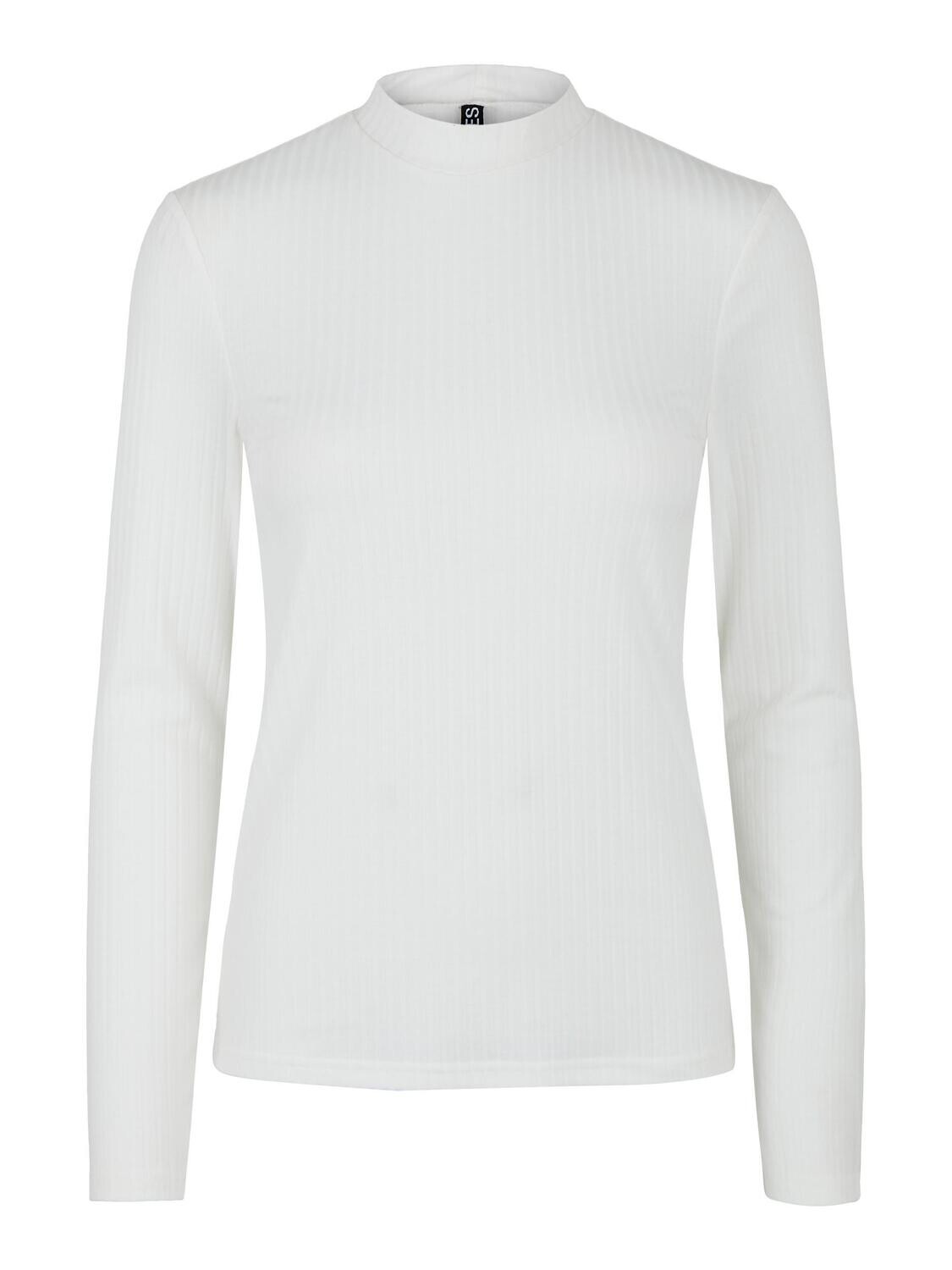 PCKYLIE LS T-NECK TOP NOOS Cloud Dancer