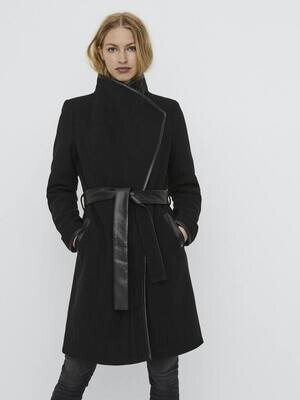 VMWATERFALL CLASS 3/4 WOOL COAT GA LCS Black