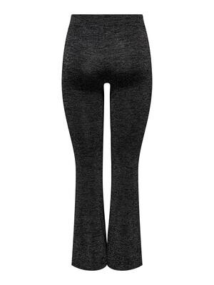 ONLROMA FLARED SHINE PANT JRS Black/Silver glitter