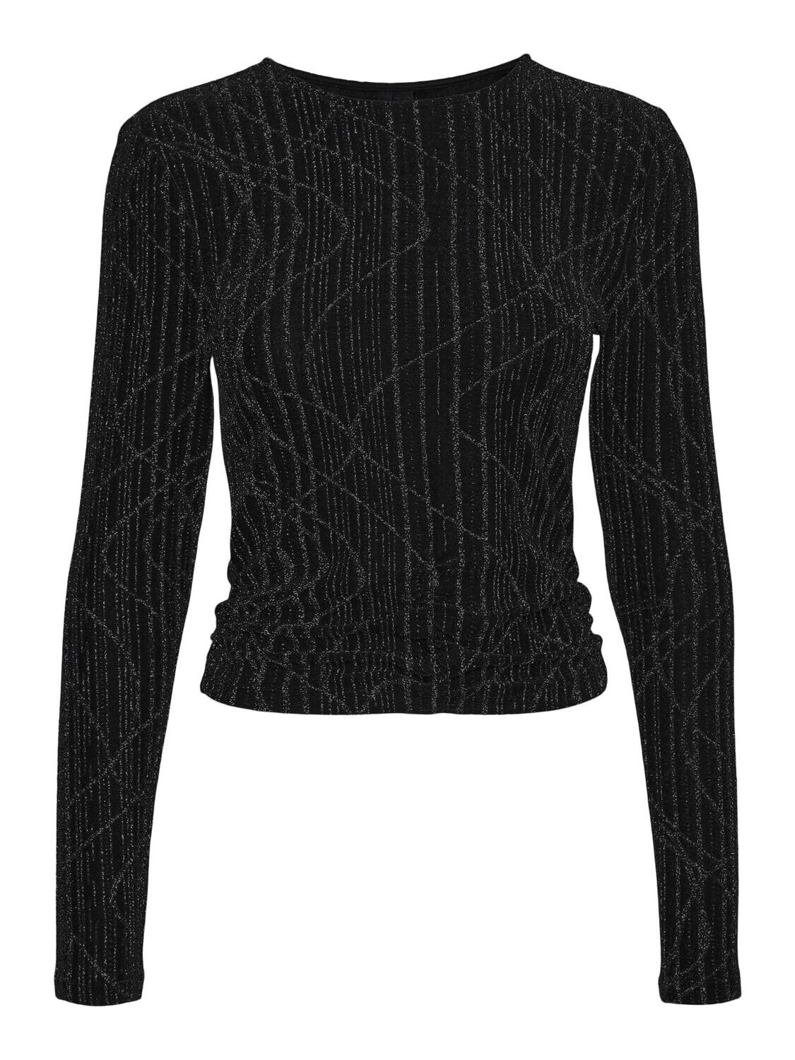 VMKANZ SIBE LS SHORT TOP JRS Black/Black lurex
