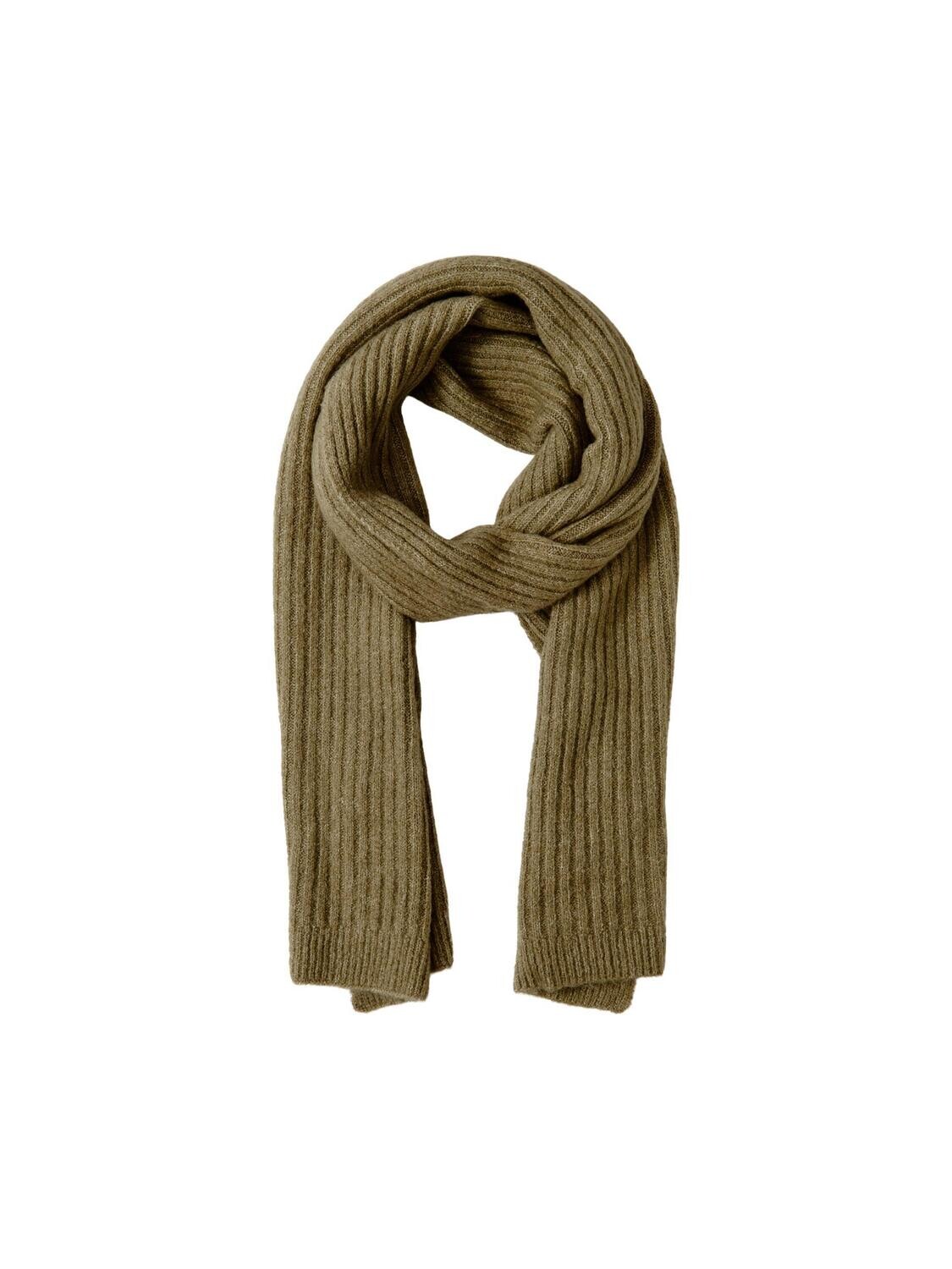 PCJESLIN WOOL LONG SCARF NOOS BC Deep Lichen Green