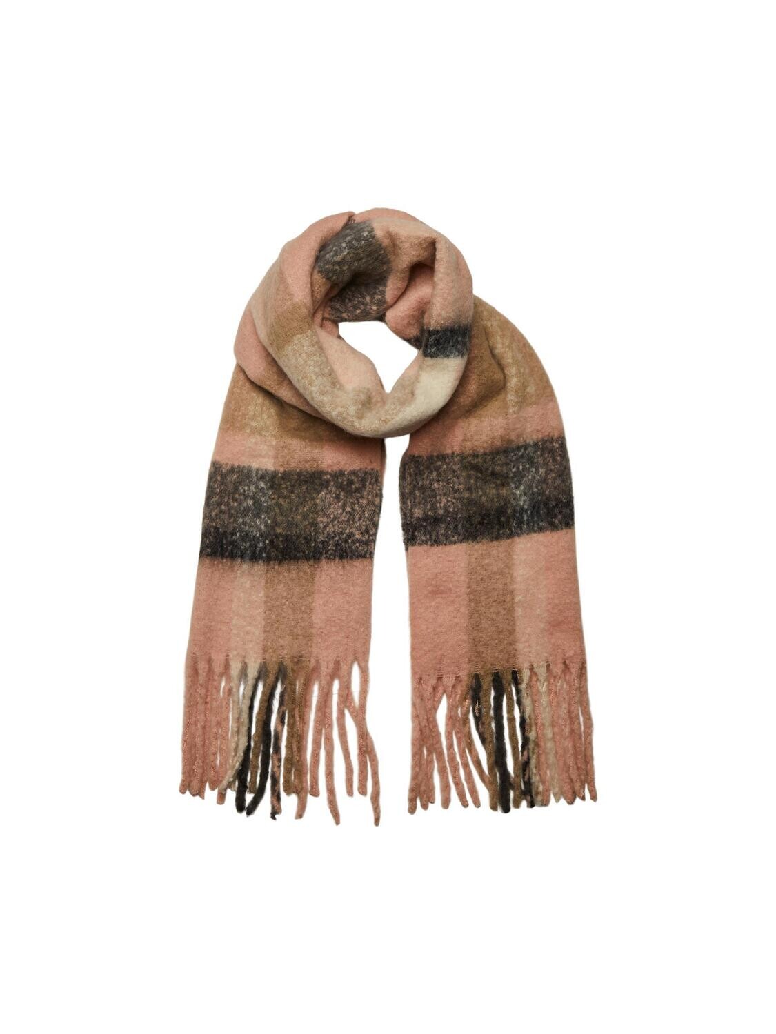 PCBEA LONG SCARF NOOS BC Rose Cloud/CHECK