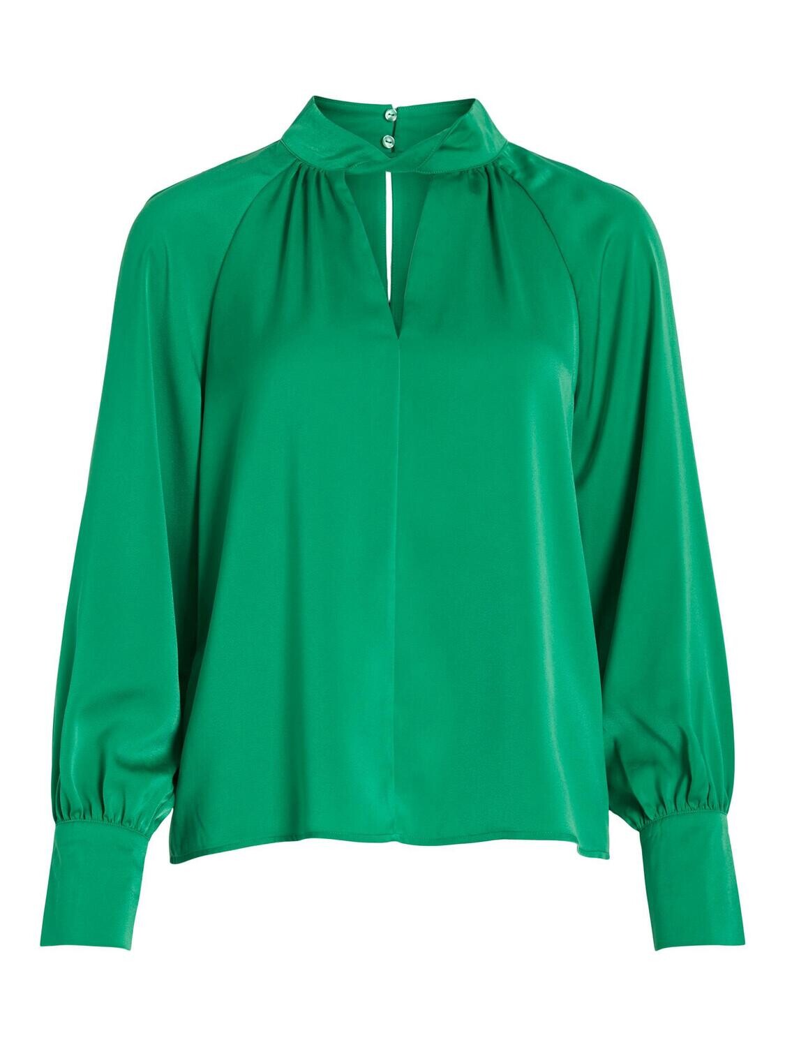 VIELMA HALTERNECK L/S TOP Bright Green
