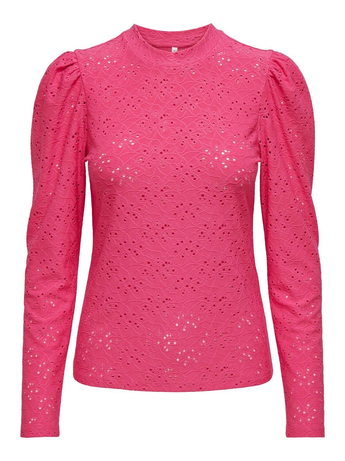 ONLSMILLA L/S PUFF TOP JRS Raspberry Sorbet