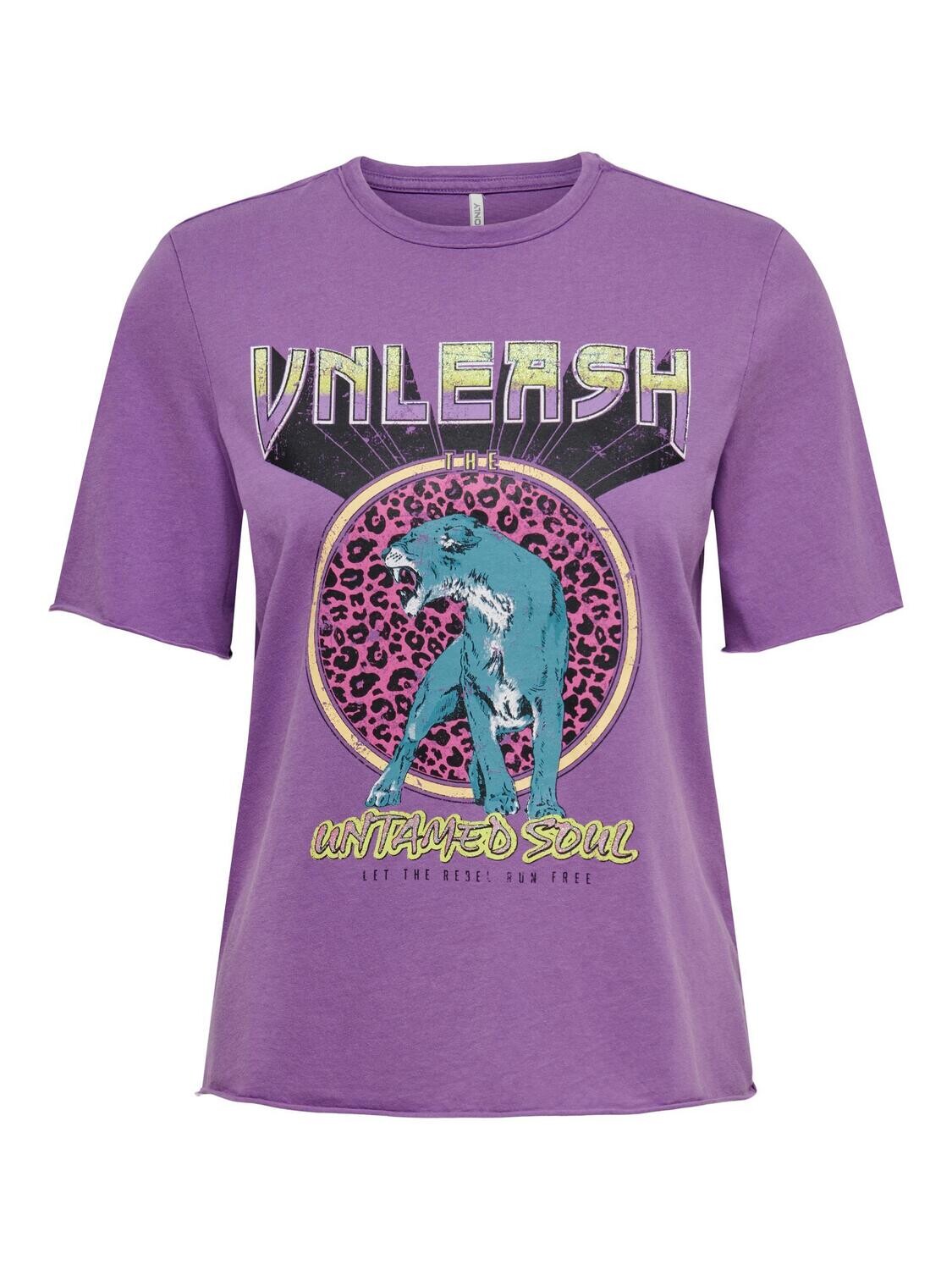 ONLLUCY LIFE S/S WILD ROCK TOP BOX JRS Dewberry/Unleash