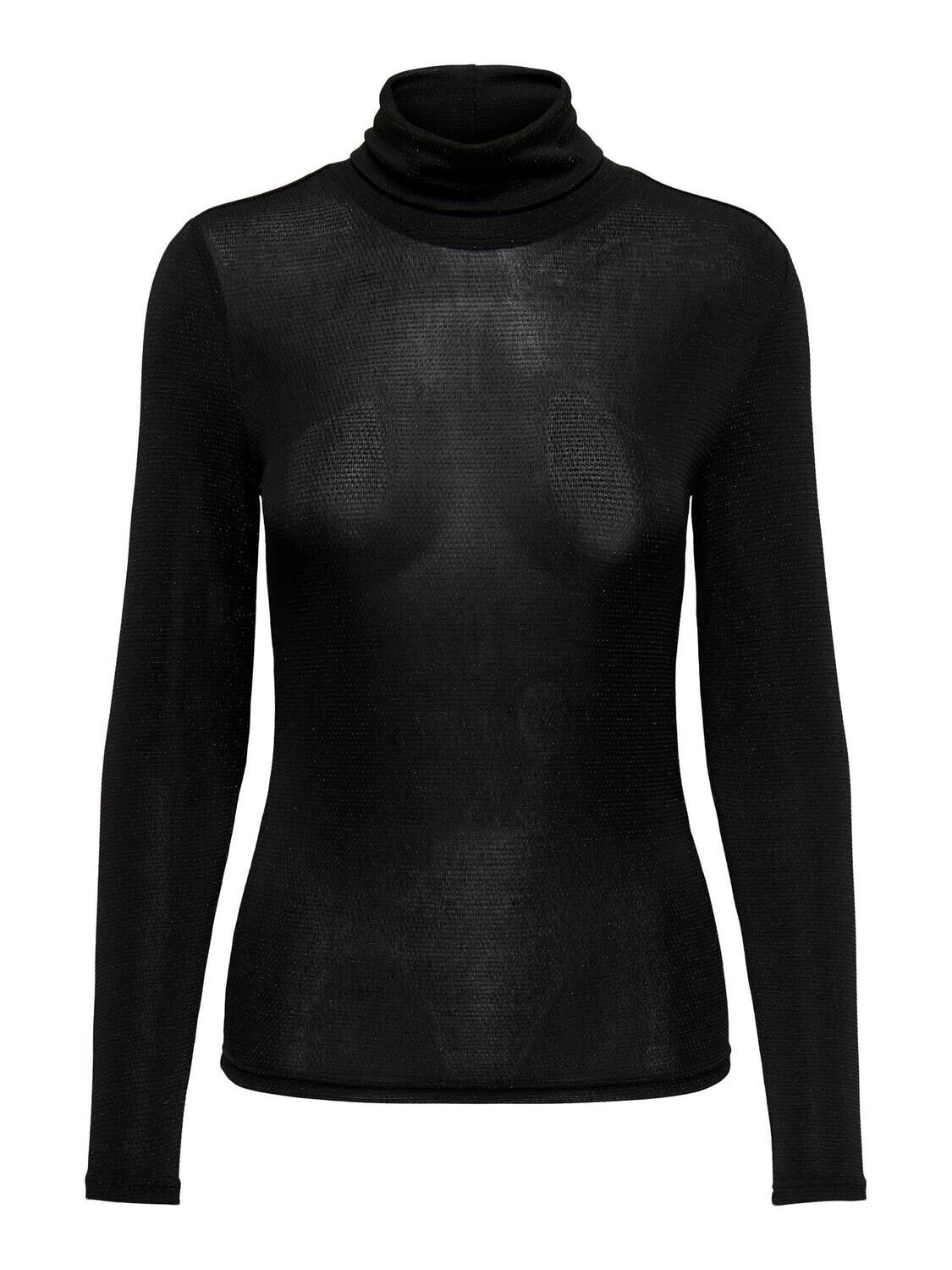 ONLCLARA L/S ROLLNECK JRS Black