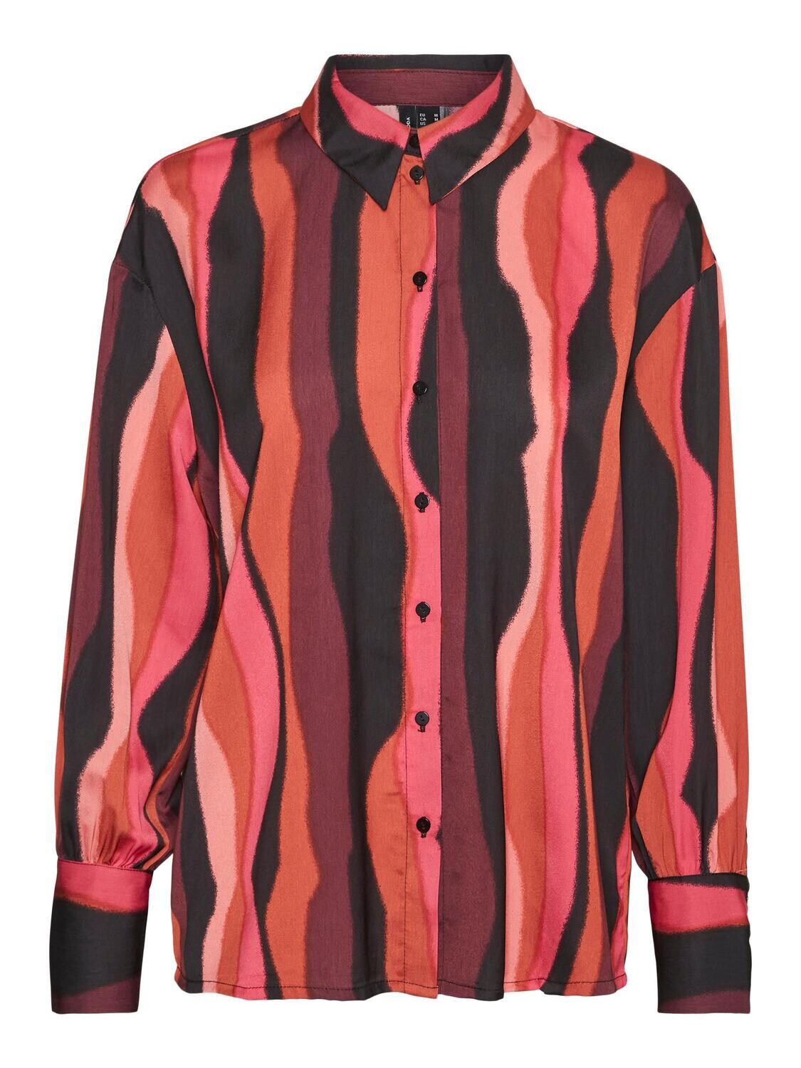 VMELLY L/S SHIRT WVN BTQ red Ochre-ELLY