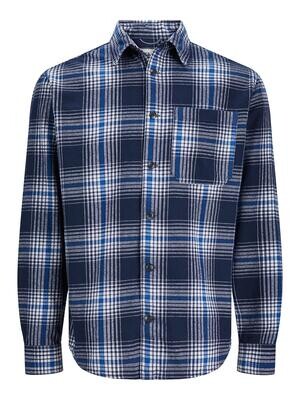 JCOBLACK CHECK ZAC OVERSHIRT LS RELAX Navy Blazer
