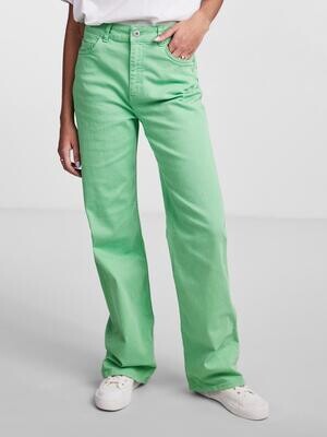 PCHOLLY HW WIDE JEANS COLOUR NOOS BC Absinthe Green