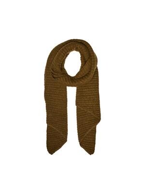 PCPYRON STRUCTURED LONG SCARF NOOS BC Dark Olive