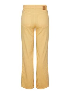 PCPEGGY HW WIDE PANT COLOUR NOOS BC Flax