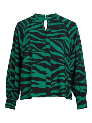 OBJCIRA L/S TOP 129 Lush Meadow-Black animal