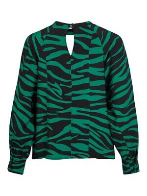 OBJCIRA L/S TOP 129 Lush Meadow-Black animal