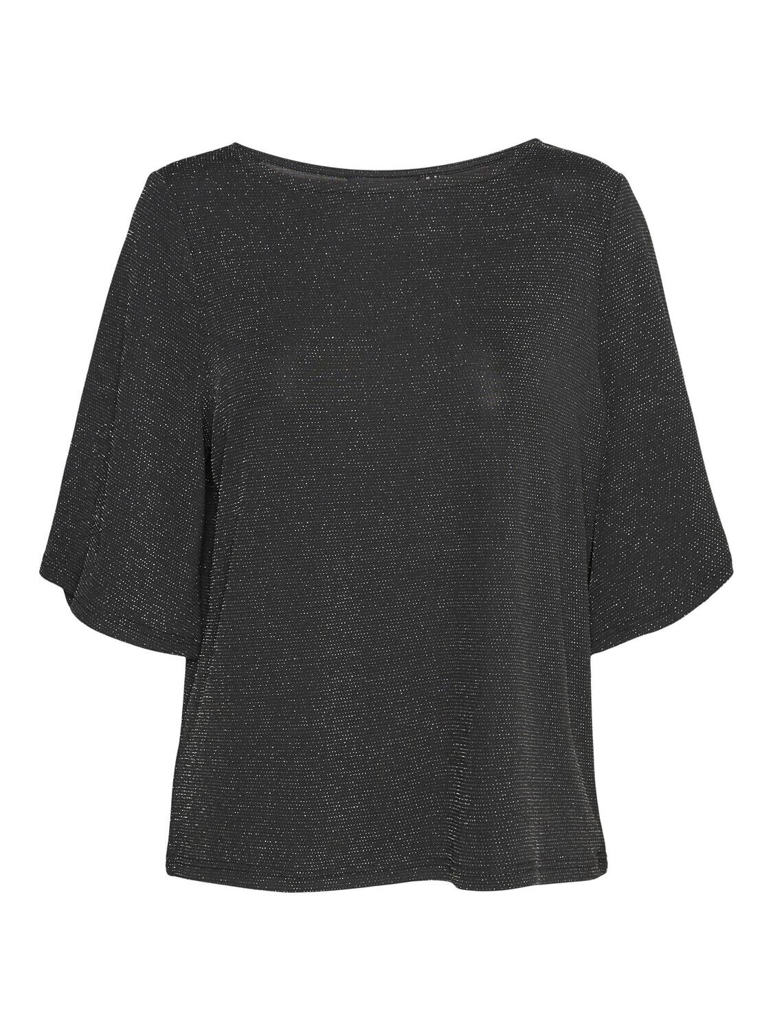 VMKANVA 2/4 TOP JRS Black/SILVER LUREX