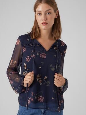 VMMILLA LS TOP WVN GA NOOS Navy Blazer/Sallie