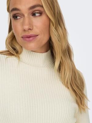 ONLKATIA LS FIT HIGHNECK KNT Whitecap Gray-Melange