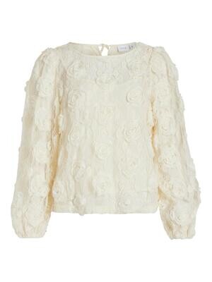 VIMAJA L/S LACE TOP Birch