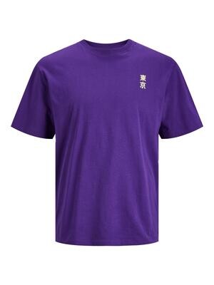 JCOTOKYO TEE SS CREW NECK Violet Indigo