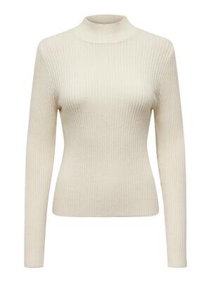 ONLKATIA LS FIT HIGHNECK KNT Whitecap Gray-Melange