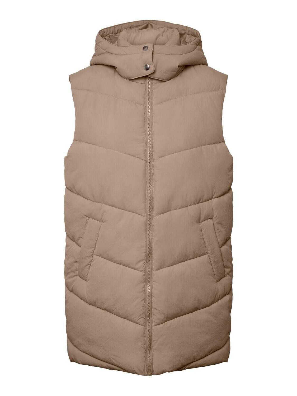 PCJAMILLA SHORT PUFFER VEST NOOS BC Silver Mink