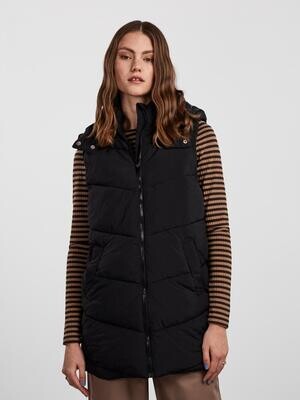 PCJAMILLA SHORT PUFFER VEST NOOS BC Black