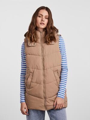 PCJAMILLA SHORT PUFFER VEST NOOS BC Silver Mink