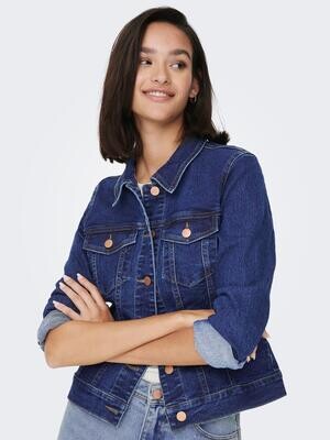 JDYREMI SHORT LS JACKET DB DNM NOOS Dark Blue Denim