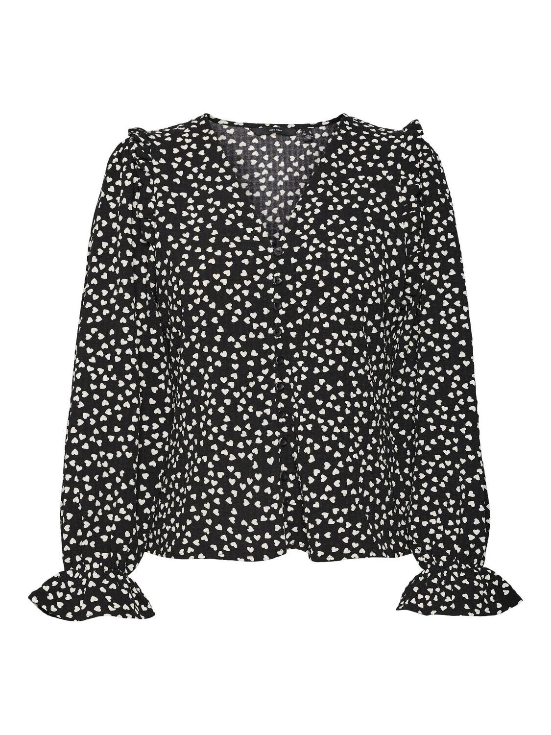 VMKARIN VERA LS SHIRT WVN Black-Vera