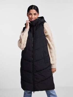PCJAMILLA LONG PUFFER VEST NOOS BC Black
