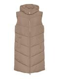 PCJAMILLA LONG PUFFER VEST NOOS BC Silver Mink