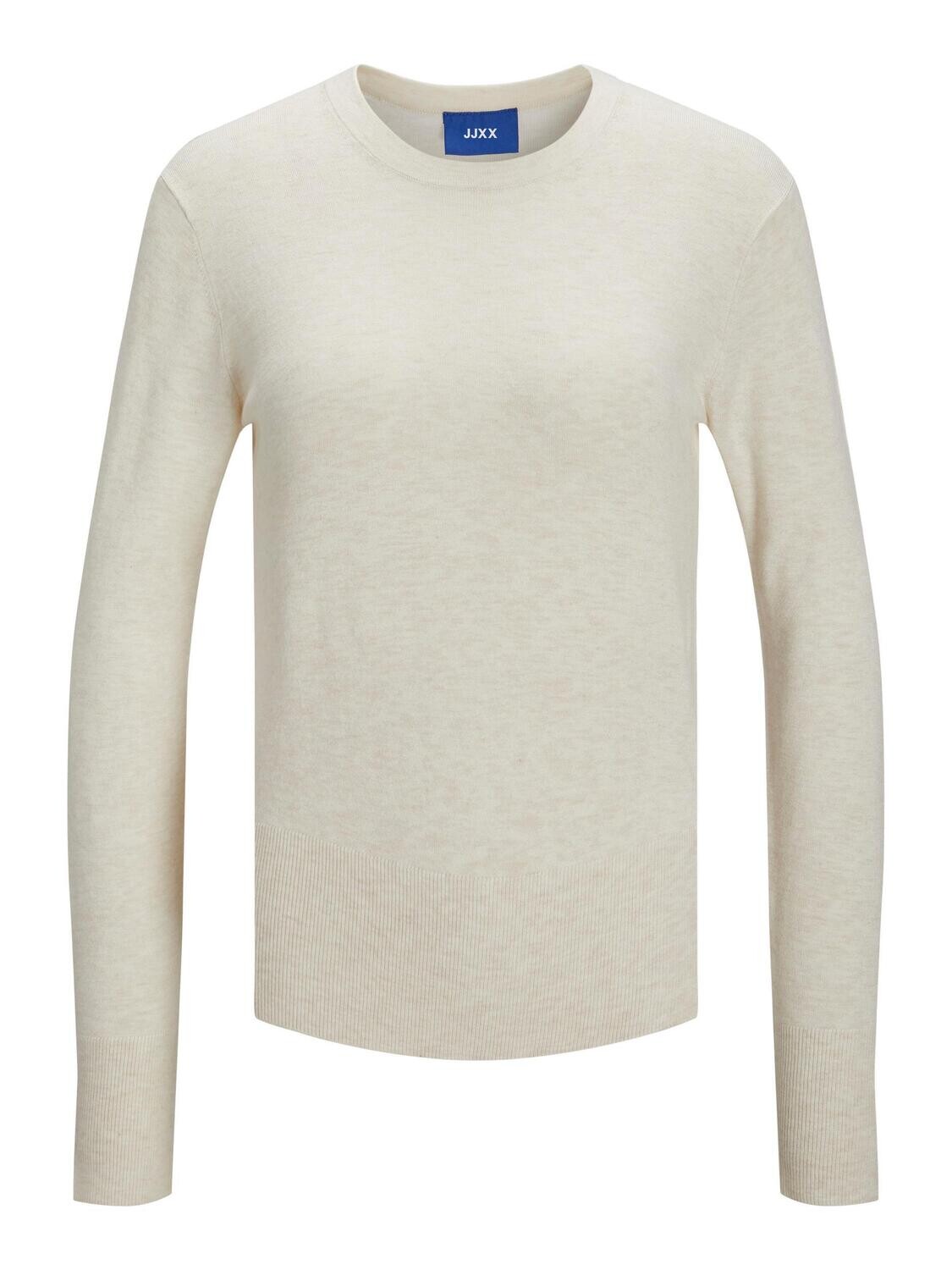 JXLARA SOFT CREW NECK KNIT SN Snow White