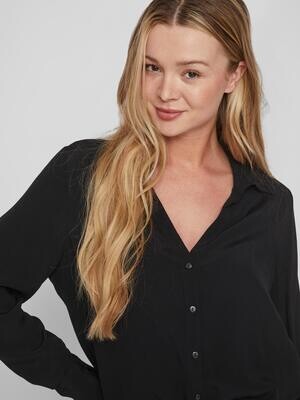 VIFINI BUTTON L/S SHIRT - NOOS Black