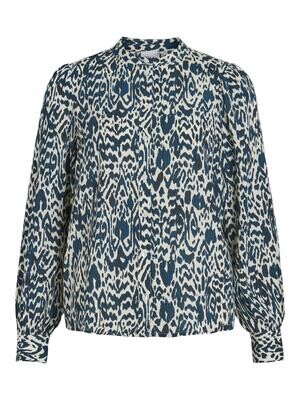 VISUA L/S SHIRT / B Black-PRINT