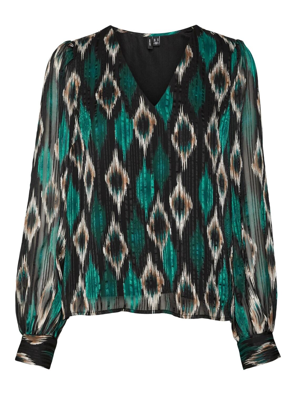 VMEDNA L/S TOP WVN BTQ Black-EDNA