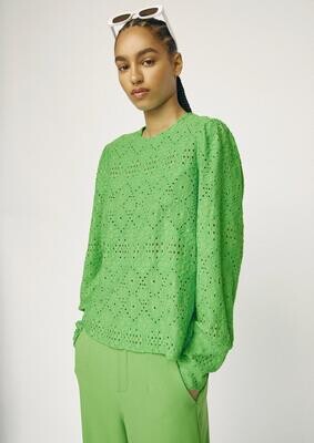 OBJFEODORA L/S TOP NOOS Vibrant Green