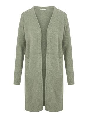PCSKYLA LS LONG WOOL KNIT CARDIGAN BC5 Laurel Wreath
