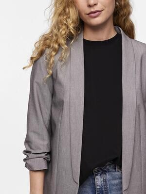 PCBOSELLA 3/4 BLAZER NOOS Light Grey Melange