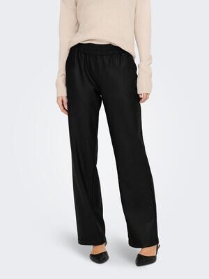 ONLPOPSTAR LIFE MW WIDE COATED PNT NOOS Black