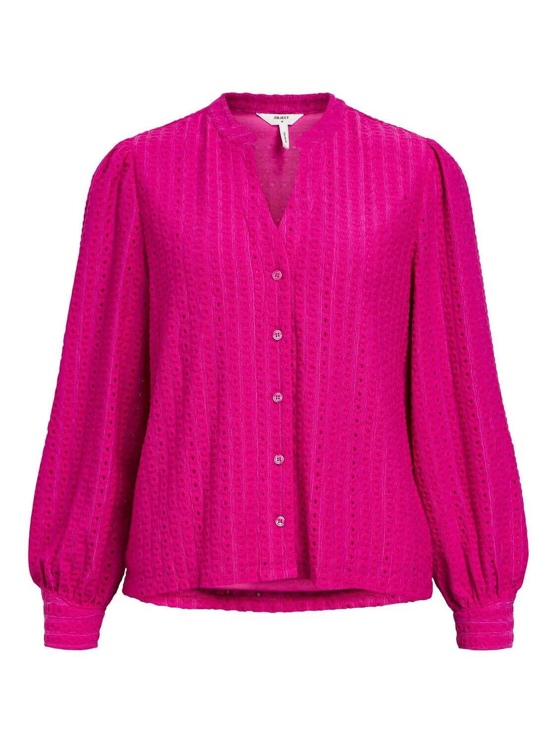 OBJFEODORA MARIKA NEW SHIRT E AW FAIR 23 Rose Violet