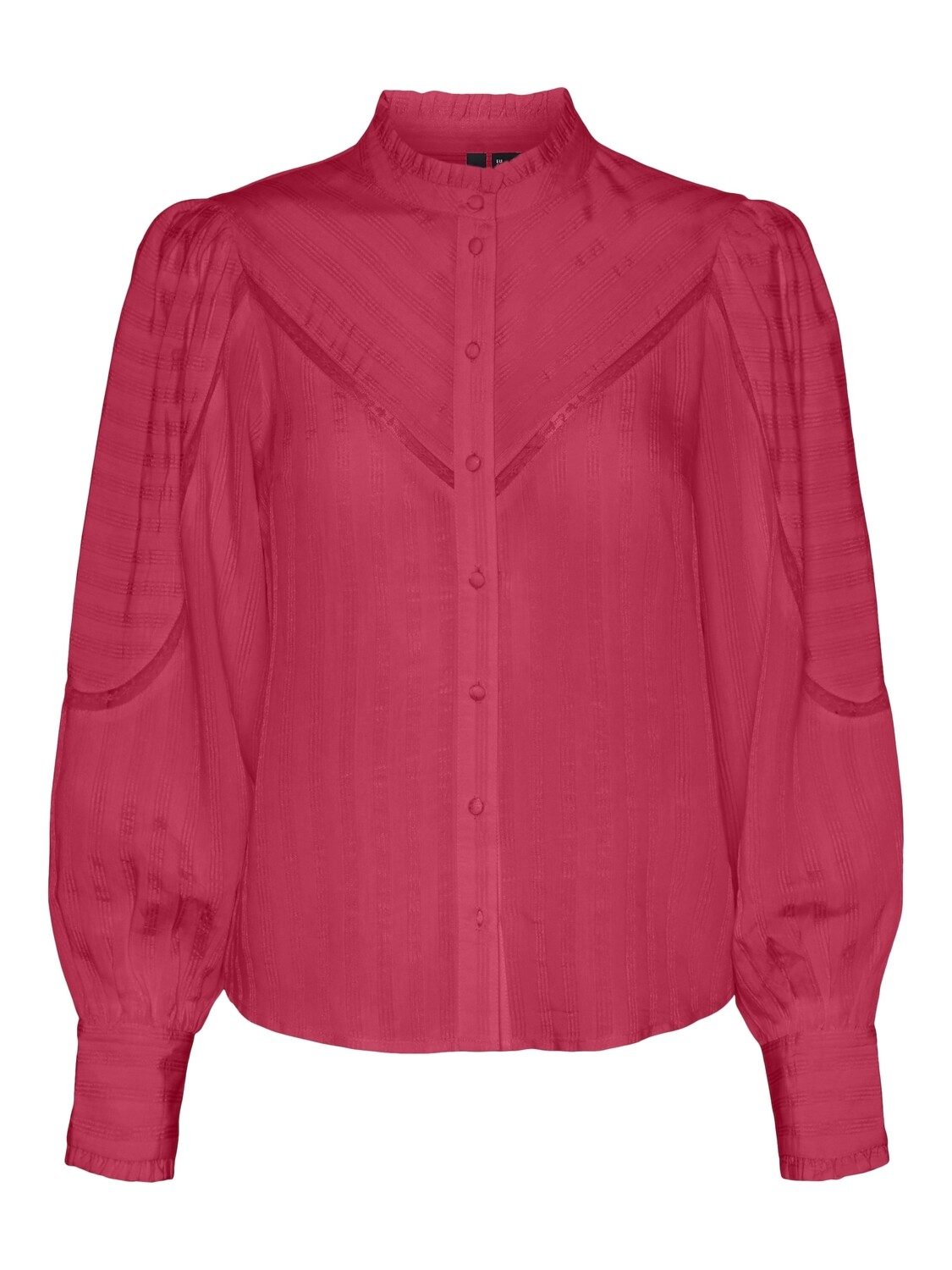 VMKARA L/S LACE SHIRT WVN EXP Raspberry Wine