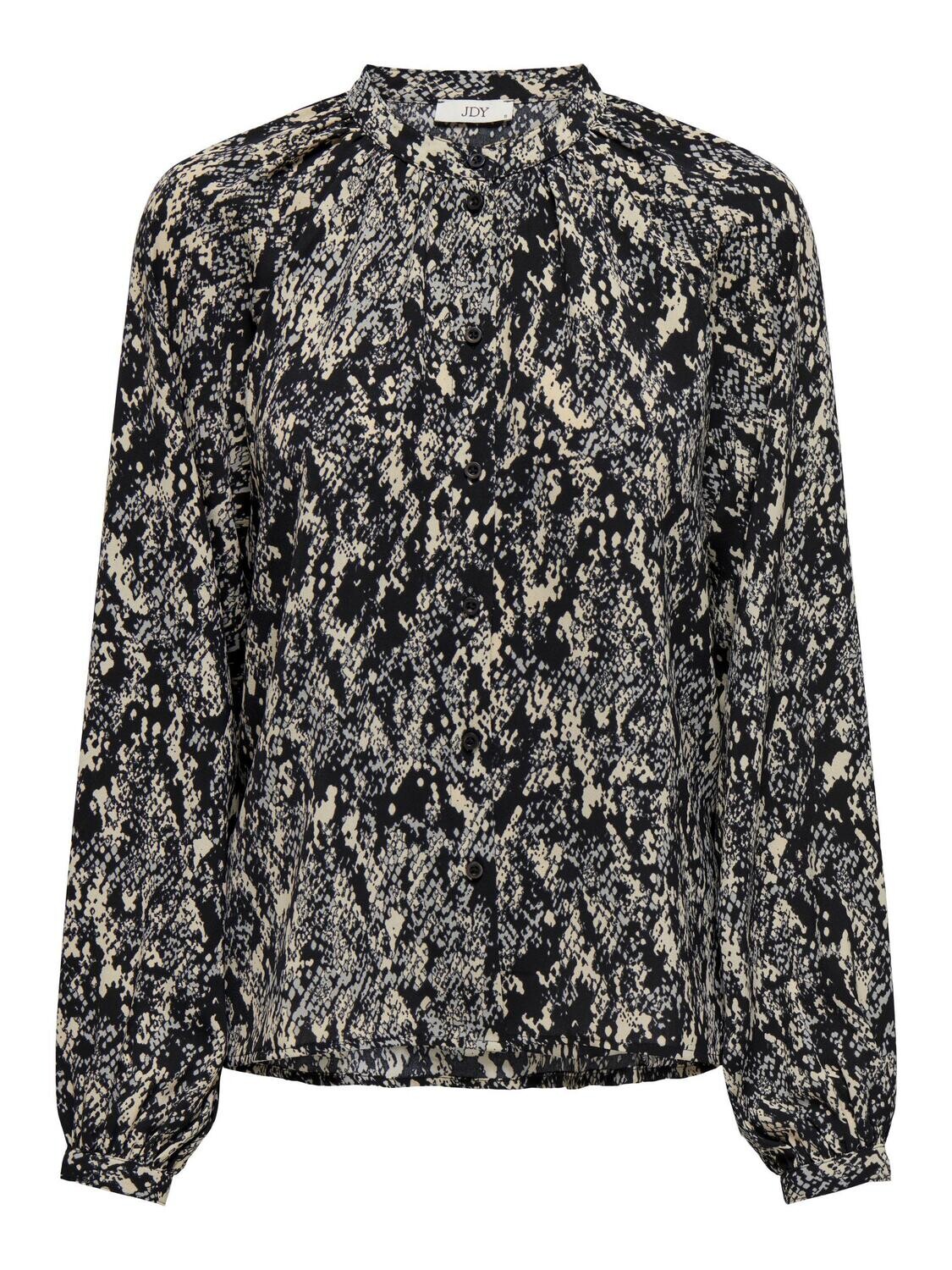 JDYSASHA L/S SHIRT WVN Black-PEYOTE SNAKE